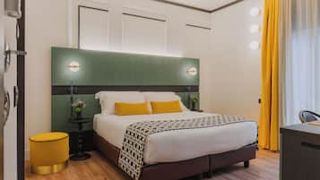 Habitación doble Premium | Ropa de cama de alta calidad, edredón y minibar