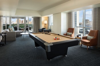 Premium bedding, pillowtop beds, in-room safe, desk at Grand Hyatt San Antonio River Walk