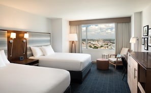 Premium bedding, pillow-top beds, in-room safe, desk