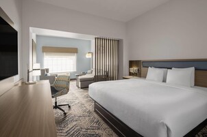 Premium bedding, pillow-top beds, desk, soundproofing