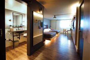 Room, 2 Queen Beds | Premium bedding, desk, laptop workspace, blackout drapes