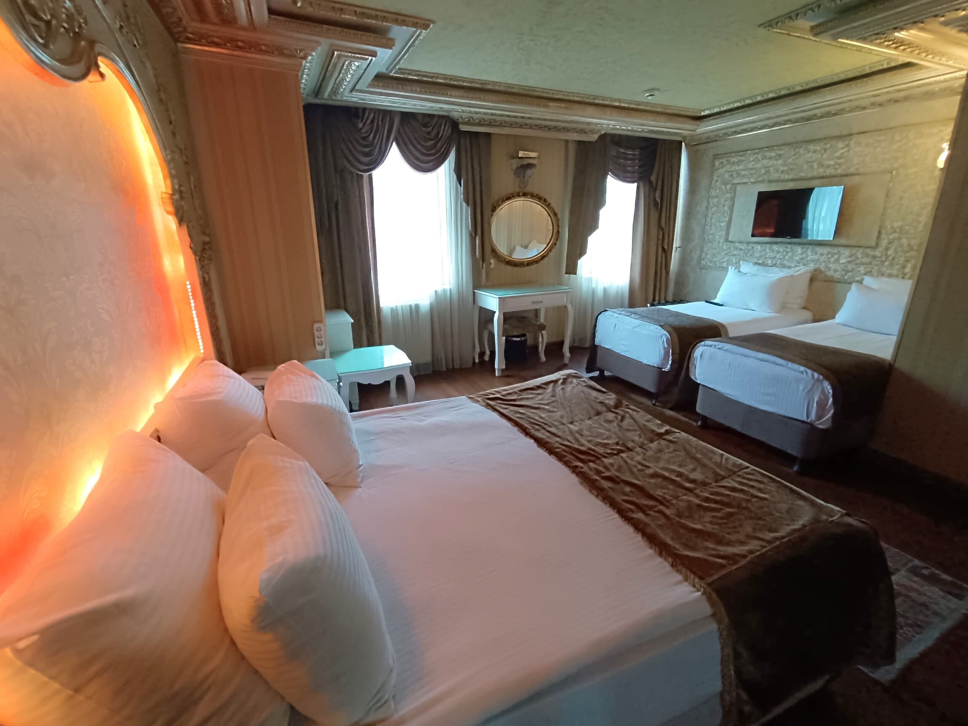 quadruple room | premium bedding, in-room safe, blackout curtains, soundproofing