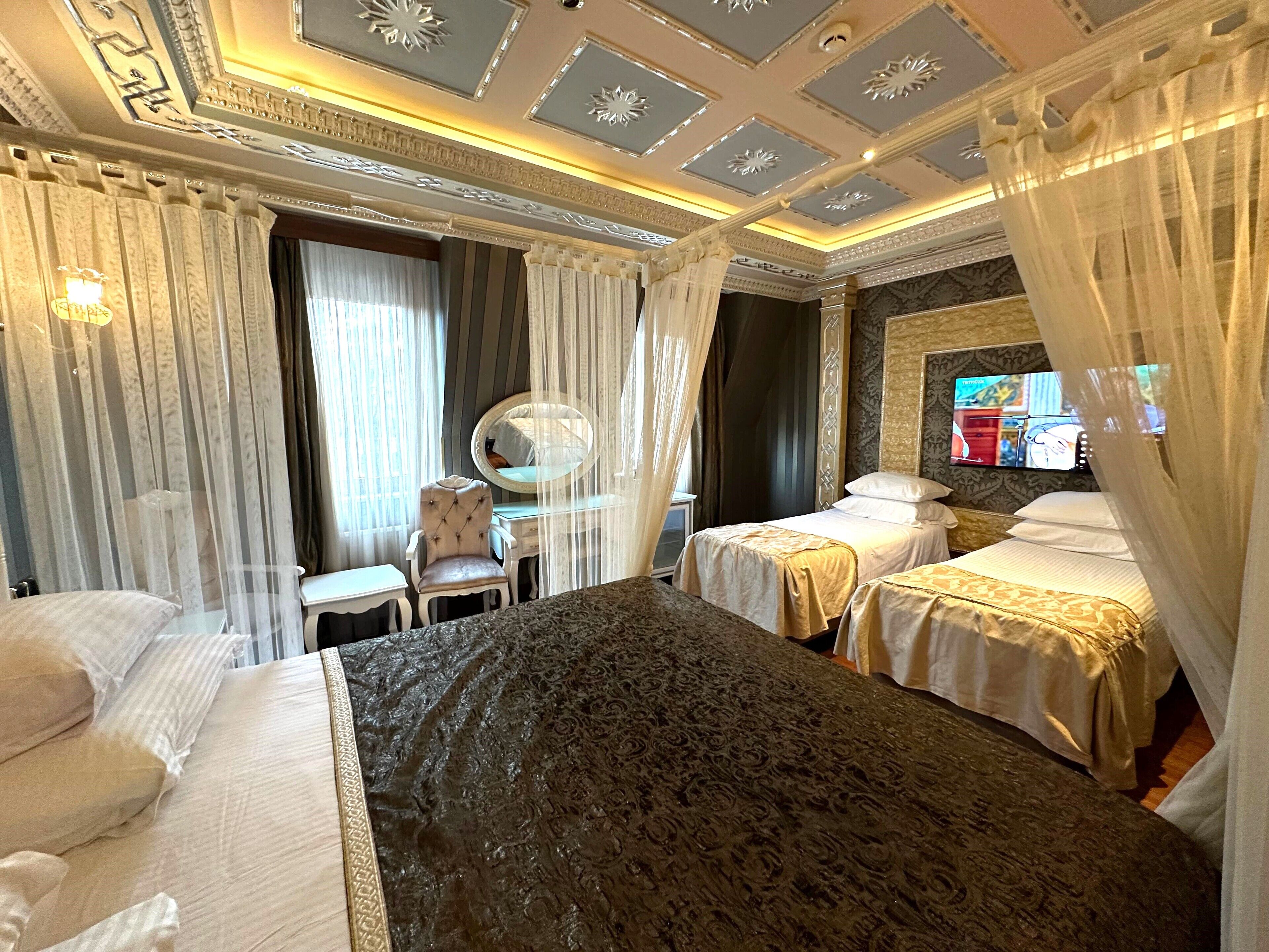 family suite, 1 bedroom, city view | premium bedding, in-room safe, blackout curtains, soundproofing