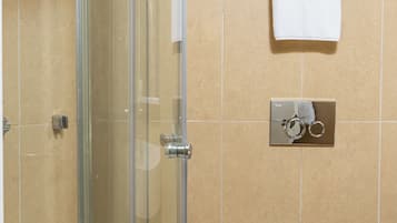 Towels, soap, shampoo, toilet paper