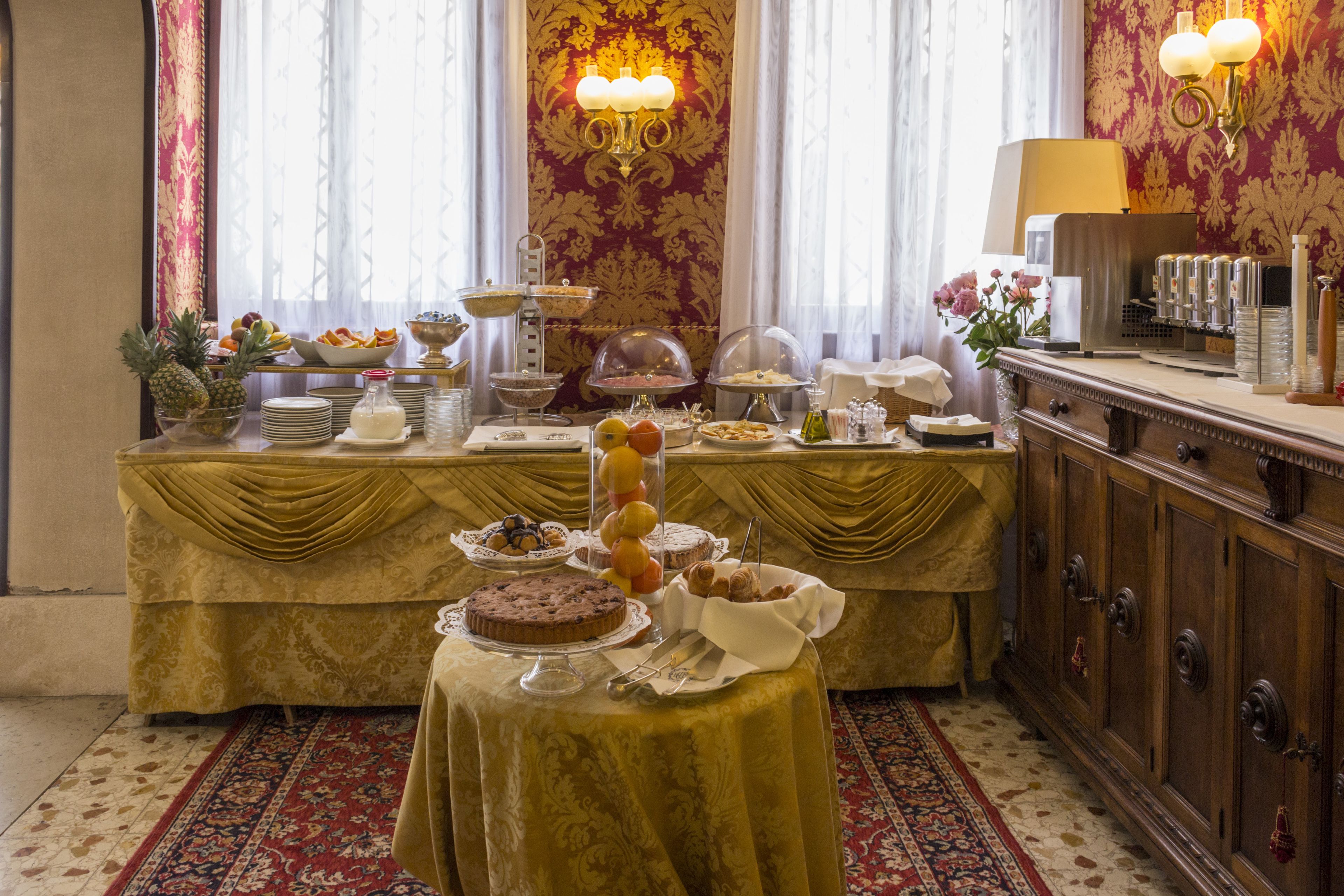 daily buffet breakfast (eur 18 per person)