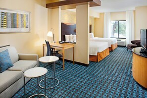 Premium bedding, desk, laptop workspace, blackout curtains - Fairfield Inn & Suites by Marriott San Antonio Seaworld (San Antonio)