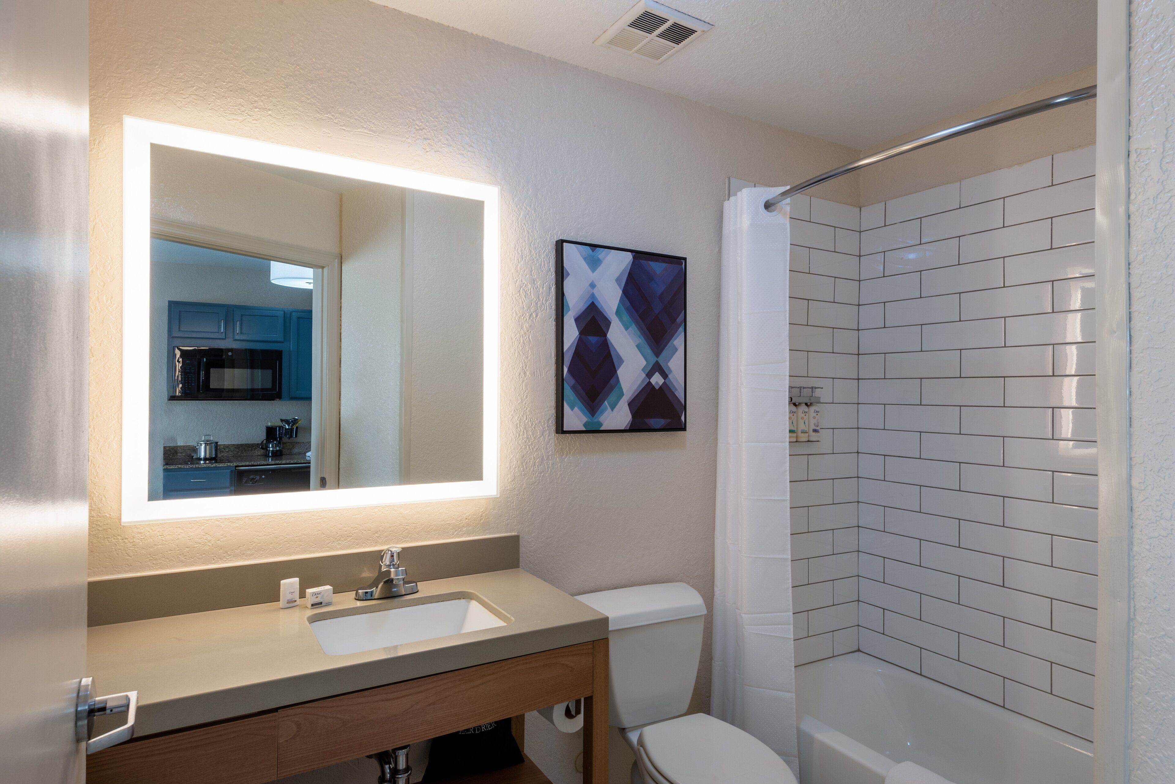 free toiletries, hair dryer, towels, soap