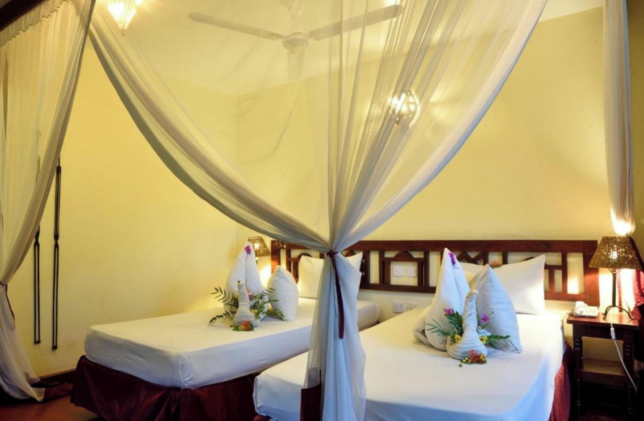 Individually decorated, individually furnished, desk, bed sheets