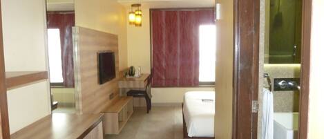 Chambre Double, 1 lit double, salle de bains privée