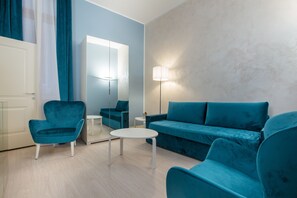 Oppholdsområde | En 45-tommers LCD-TV med Parabol-TV samt TV