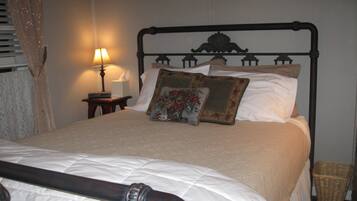 Premium bedding, down comforters, free WiFi, bed sheets