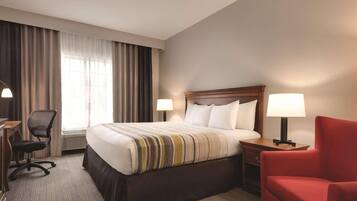 In-room safe, desk, blackout curtains, iron/ironing board