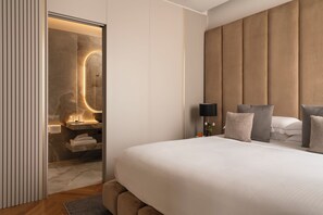 Ropa de cama de alta calidad y minibar 