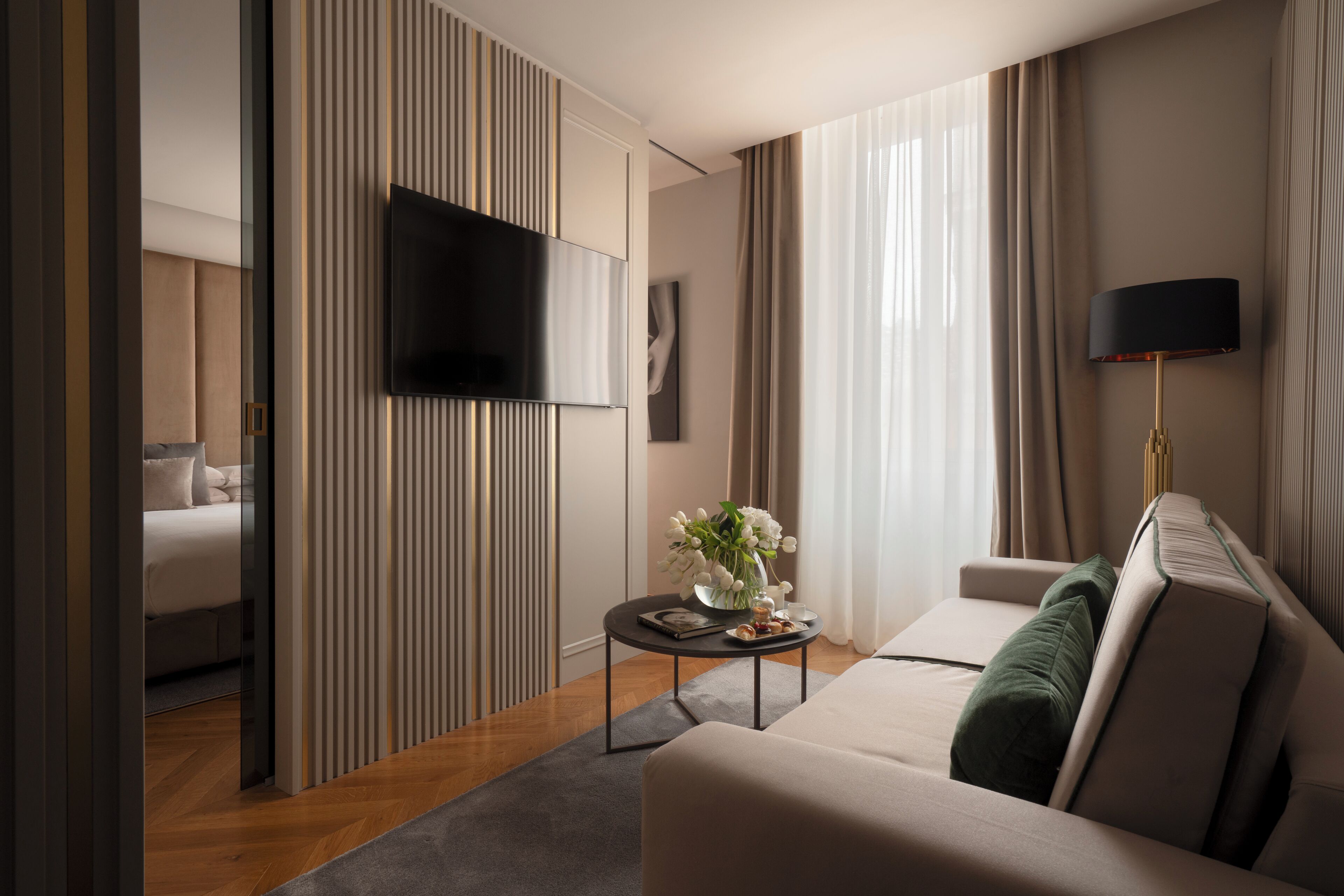 open suite | living area | tv