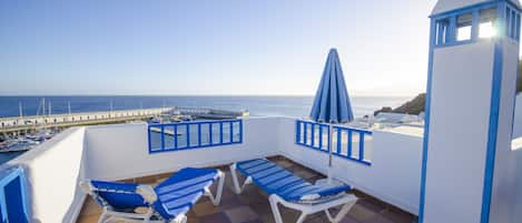 Superior Apartment, 1 Bedroom, Sea View | Terrace/patio
