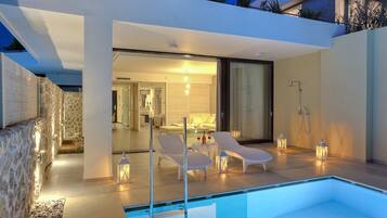 Suite ejecutiva, alberca privada | Terraza o patio