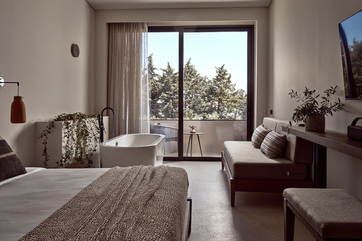 junior suite (first floor with indoor hot tub) | view from room