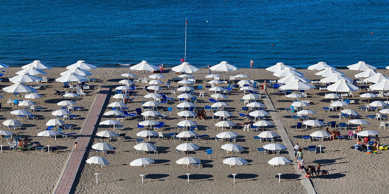 Private beach, sun-loungers, beach umbrellas, beach bar