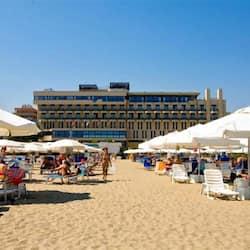 Private beach, sun-loungers, beach umbrellas, beach bar