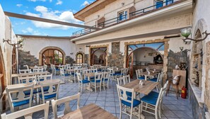 Breakfast, lunch, dinner served; Greek cuisine, al fresco dining