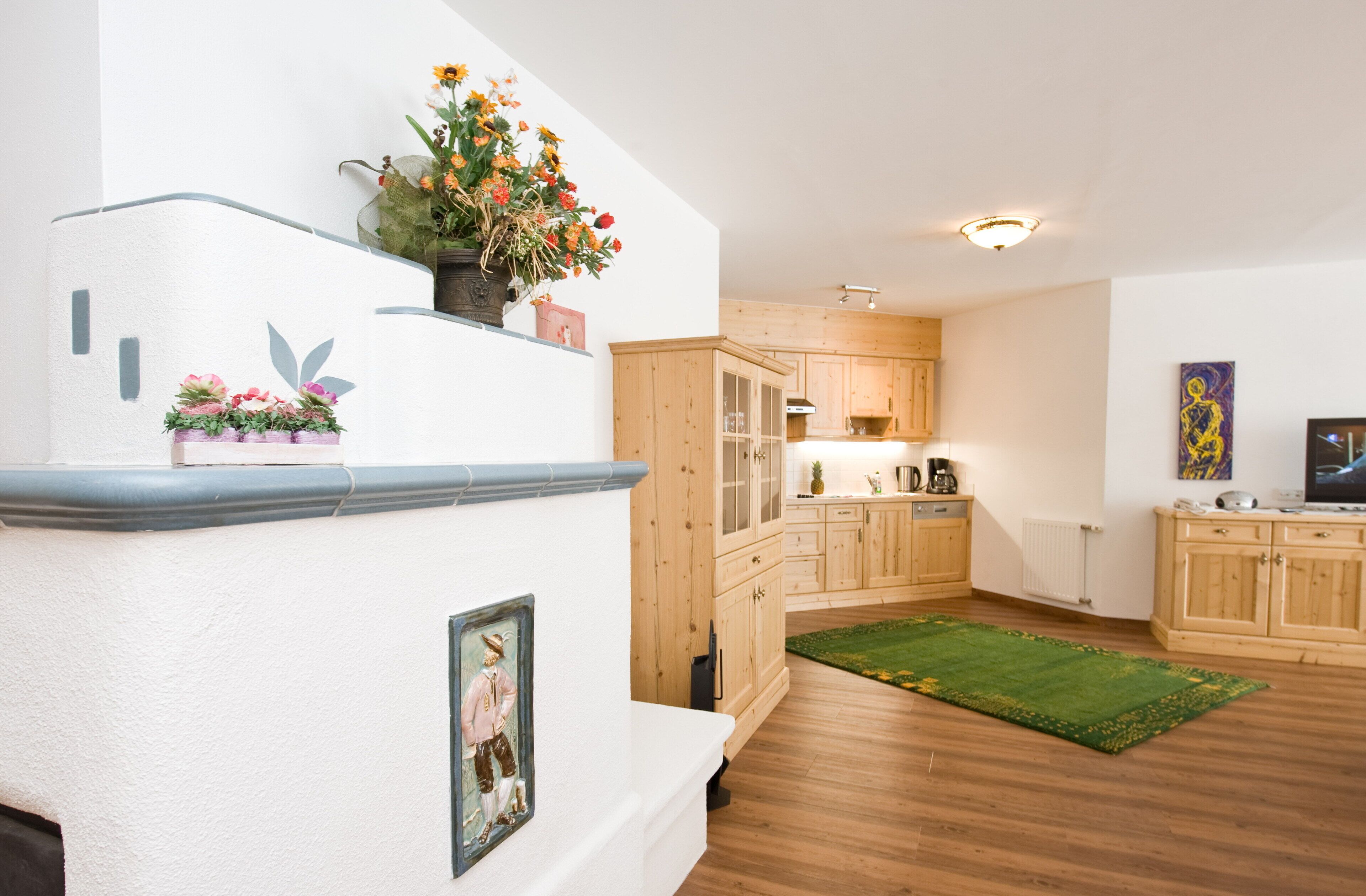 apartment, 2 bedrooms, balcony, mountain view | living area | table football, ping pong, books