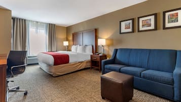 Suite, 1 King Bed with Sofa bed, Accessible, Non Smoking | Desk, blackout drapes, iron/ironing board, free WiFi