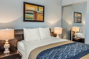 1 chambre, couette en duvet d'oie, coffres-forts dans les chambres