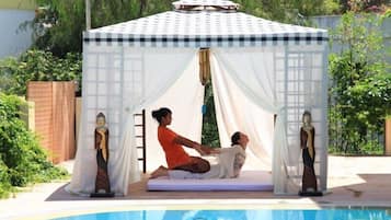 Turkish bath, body scrubs, massage/treatment rooms