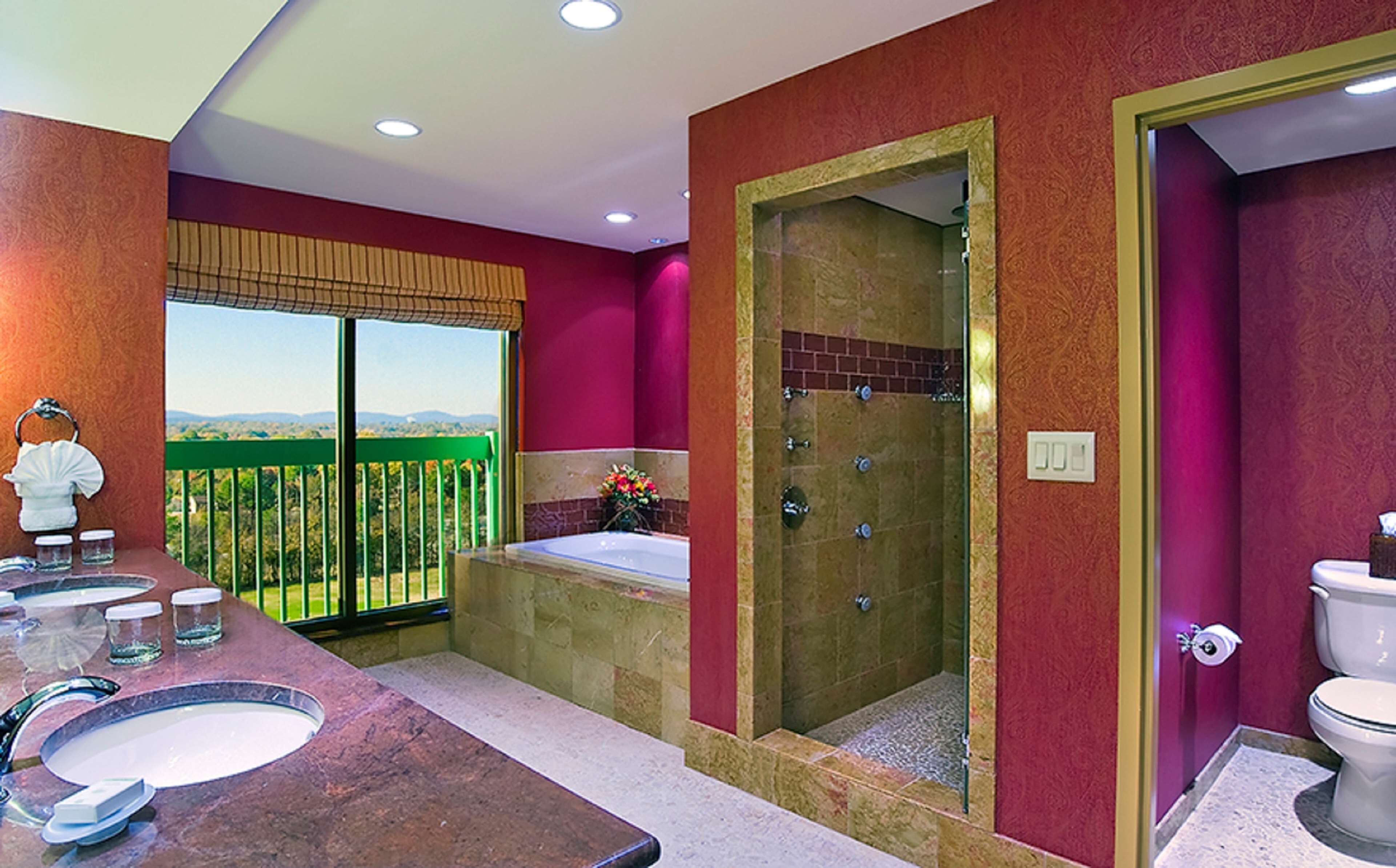 executive suite, 1 king bed, non smoking | bathroom | combined shower/bathtub, free toiletries, hair dryer, towels