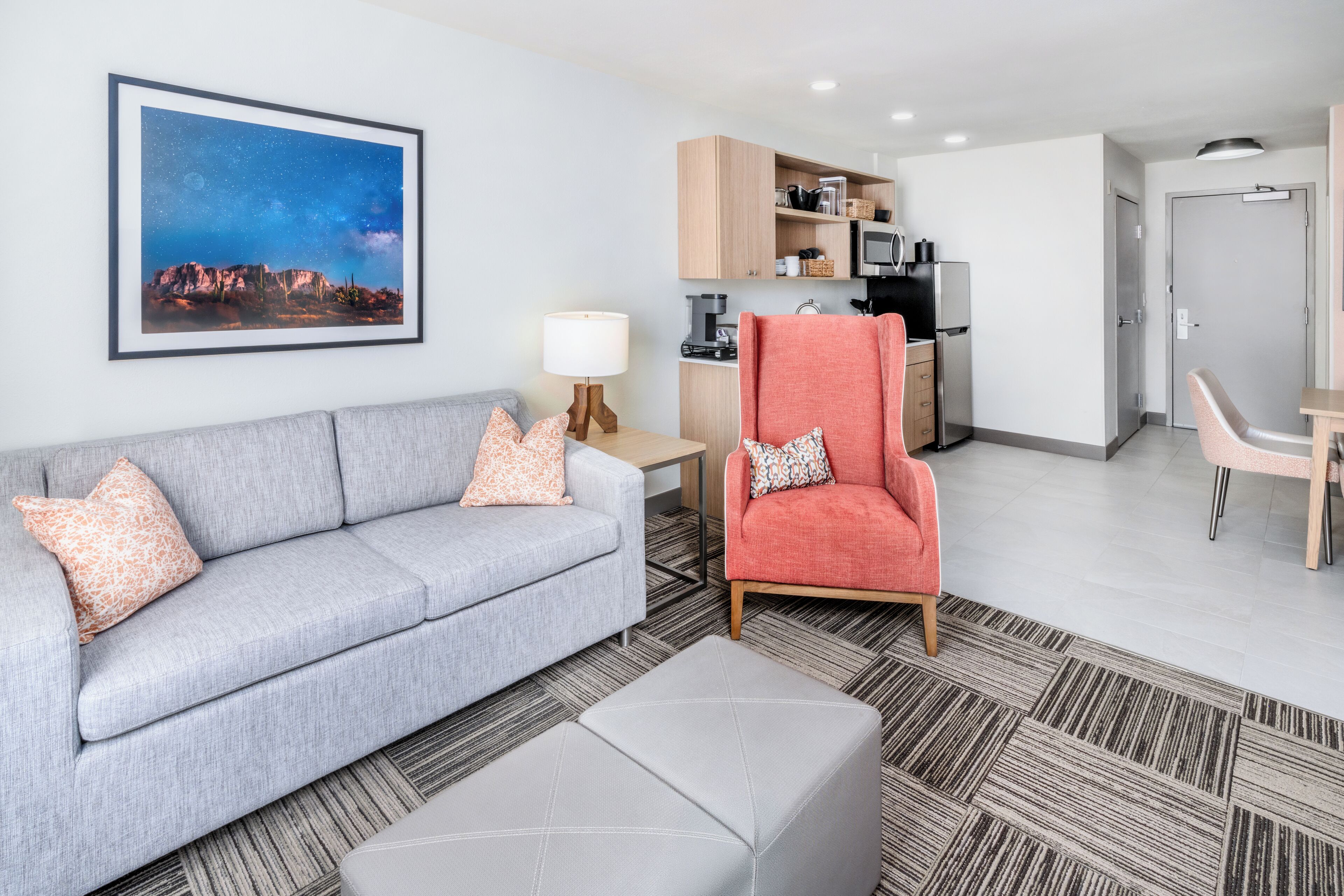 blackout curtains, iron/ironing board, free wifi, bed sheets