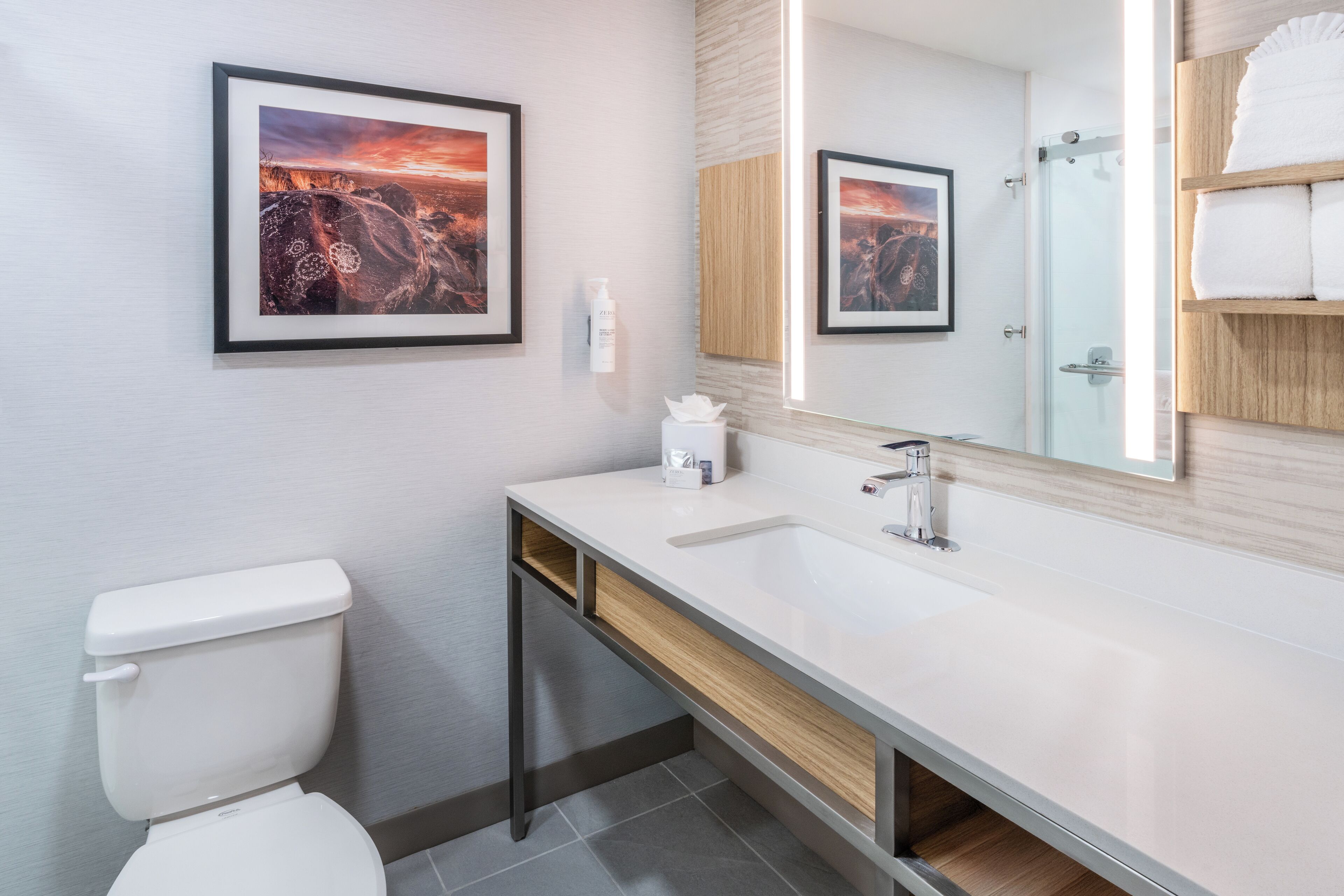 free toiletries, hair dryer, towels, soap