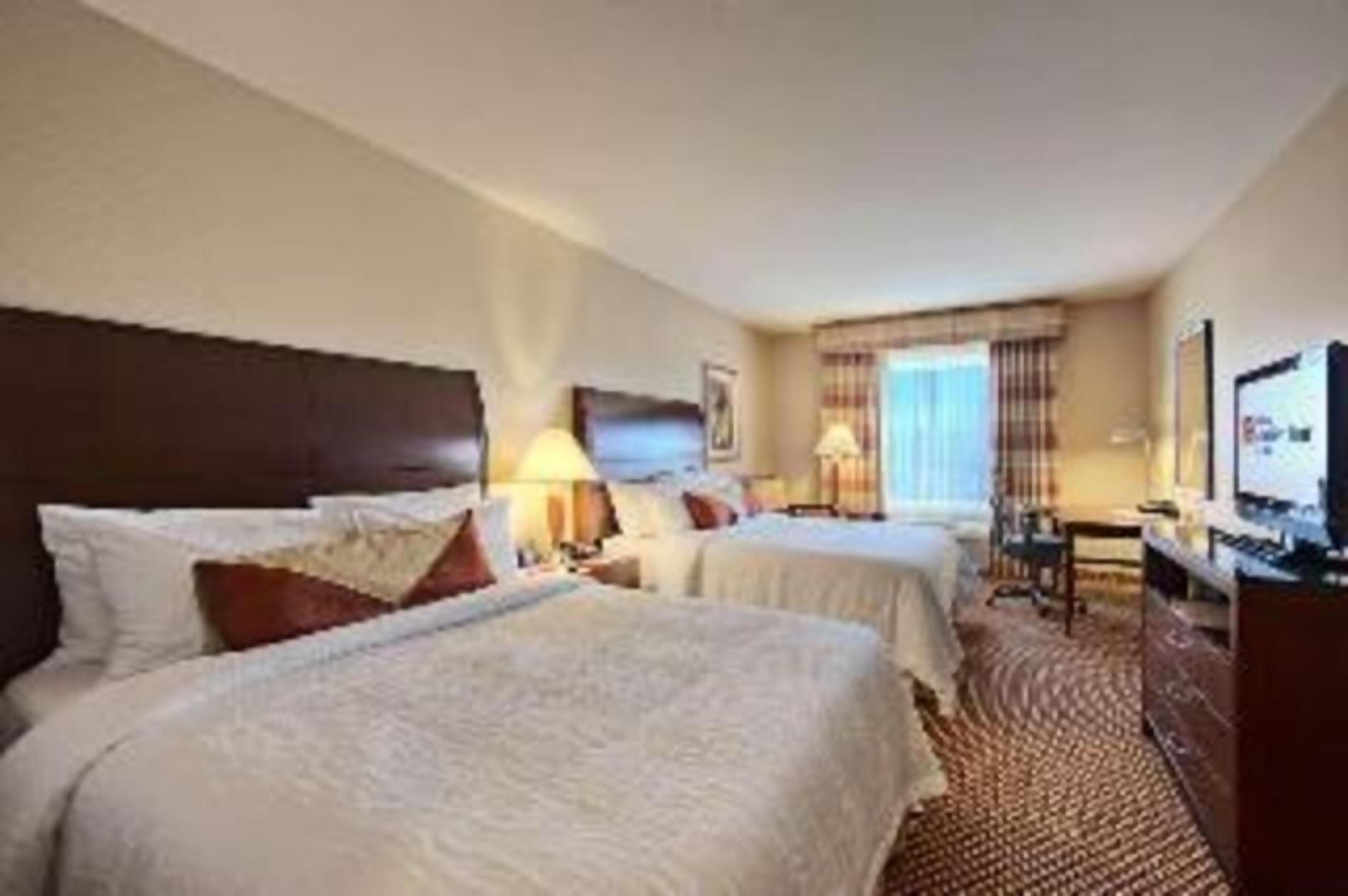 Hypo-allergenic bedding, desk, laptop workspace, iron/ironing board