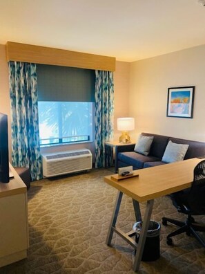 Suite, 1 King Bed | Living area | 34-inch TV with satellite channels - Hilton Garden Inn Palmdale (Palmdale)