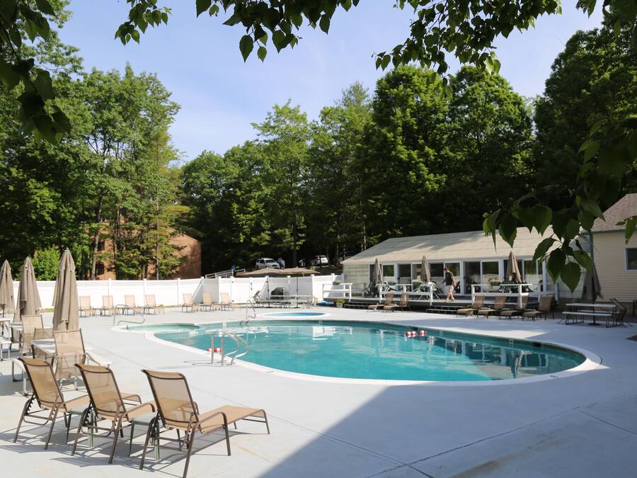 Indoor pool, outdoor pool, pool umbrellas, sun loungers