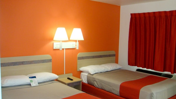 Desk, blackout drapes, iron/ironing board, free WiFi