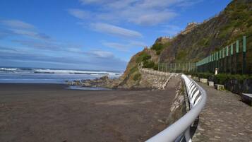 Beach nearby, black sand