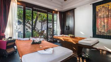 Hot tub, body treatments, aromatherapy, facials, massage/treatment rooms