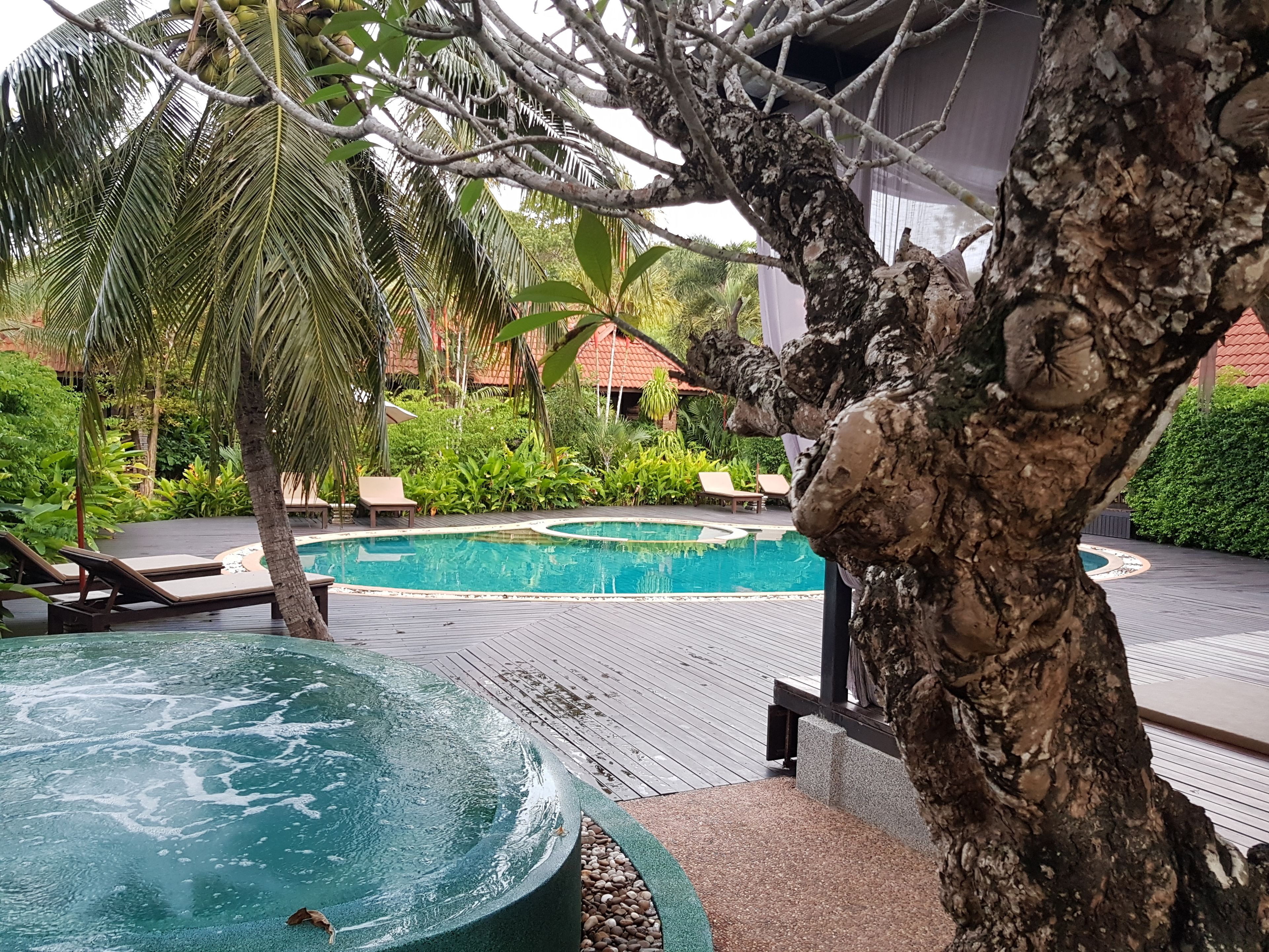 outdoor pool, open 7:30 am to 9:00 pm, pool umbrellas