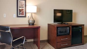 Desk, blackout curtains, iron/ironing board, free WiFi
