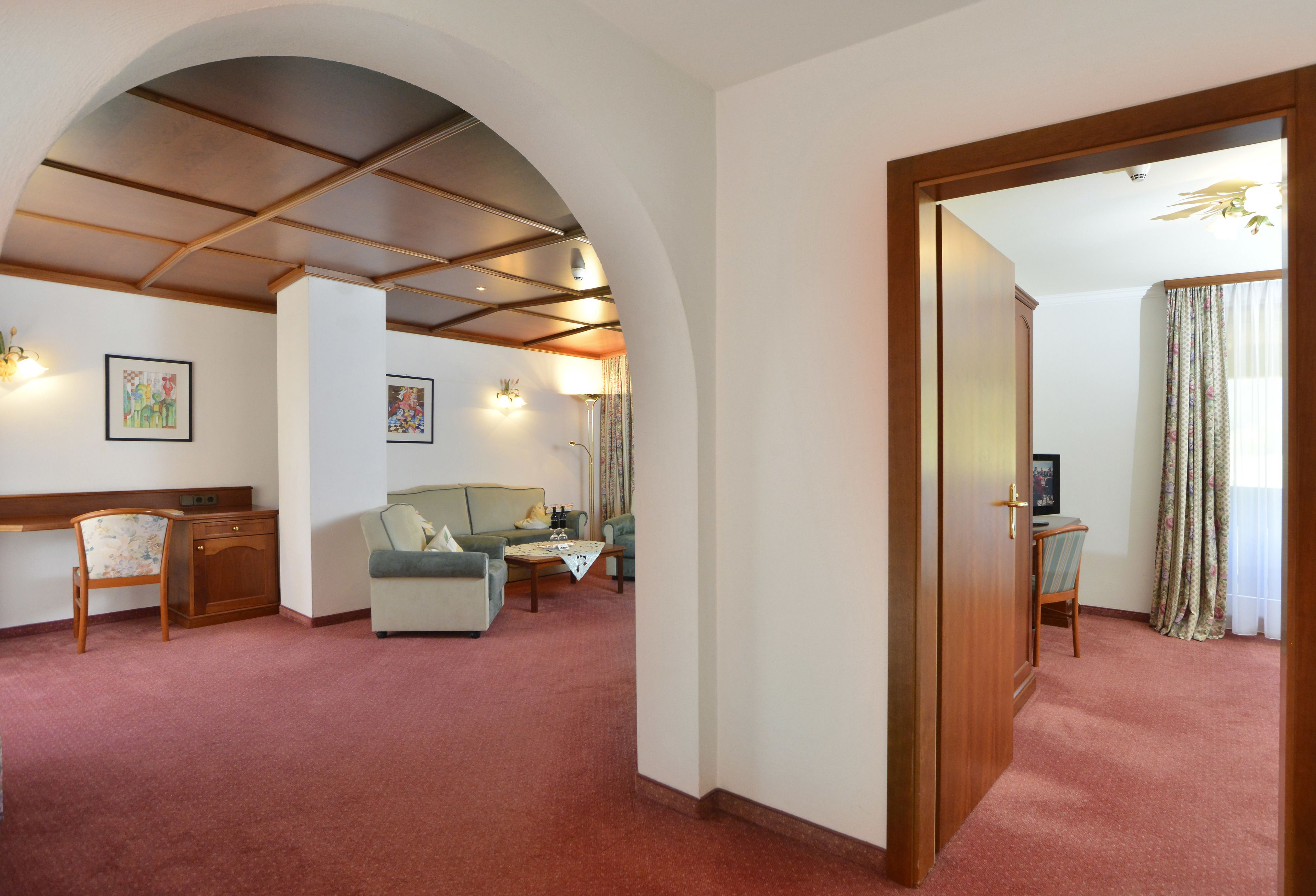 suite, 3 bedrooms, 2 bathrooms (tirol) | living area | 55-inch flat-screen tv with digital channels, tv