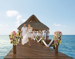 Outdoor wedding area