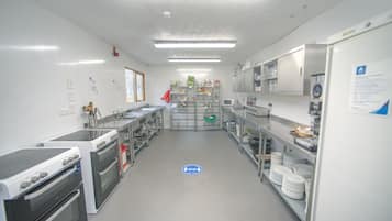 Shared fridge, microwave