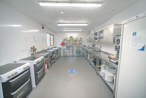 Shared fridge, microwave