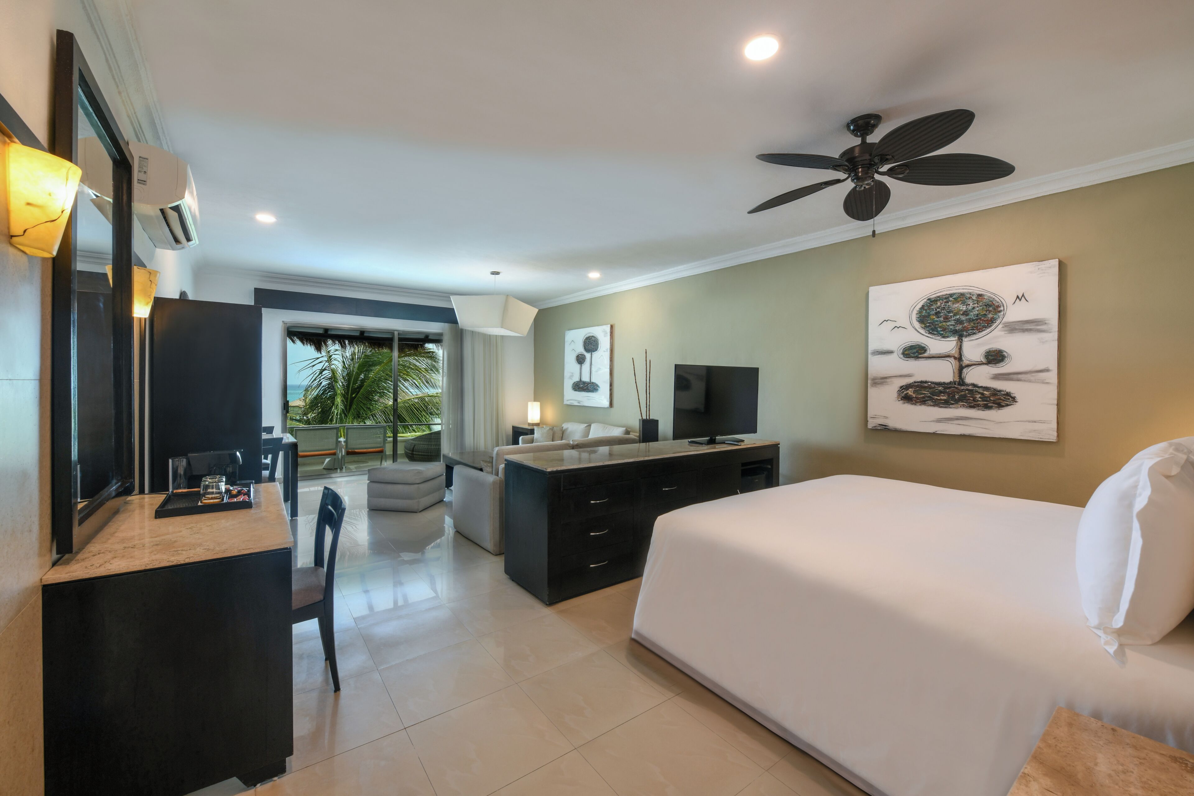 Free minibar, in-room safe, desk, laptop workspace