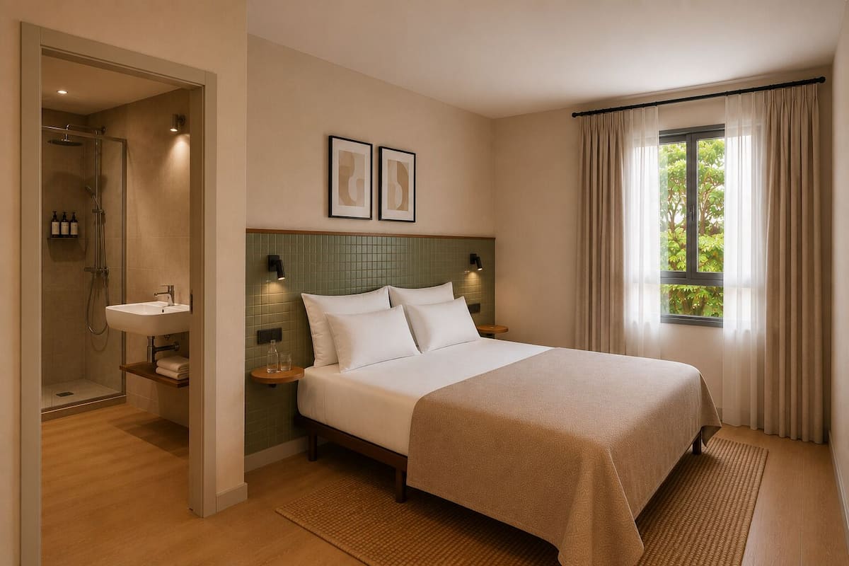 Double Room | In-room safe, desk, WiFi (free), bed sheets