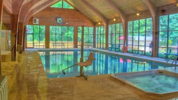 Indoor pool, seasonal outdoor pool