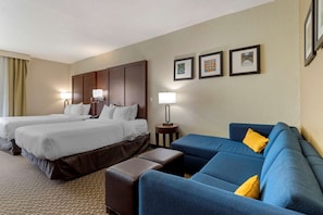 Premium bedding, down duvets, desk, laptop workspace - Comfort Inn & Suites Near Six Flags & Medical Center (San Antonio)