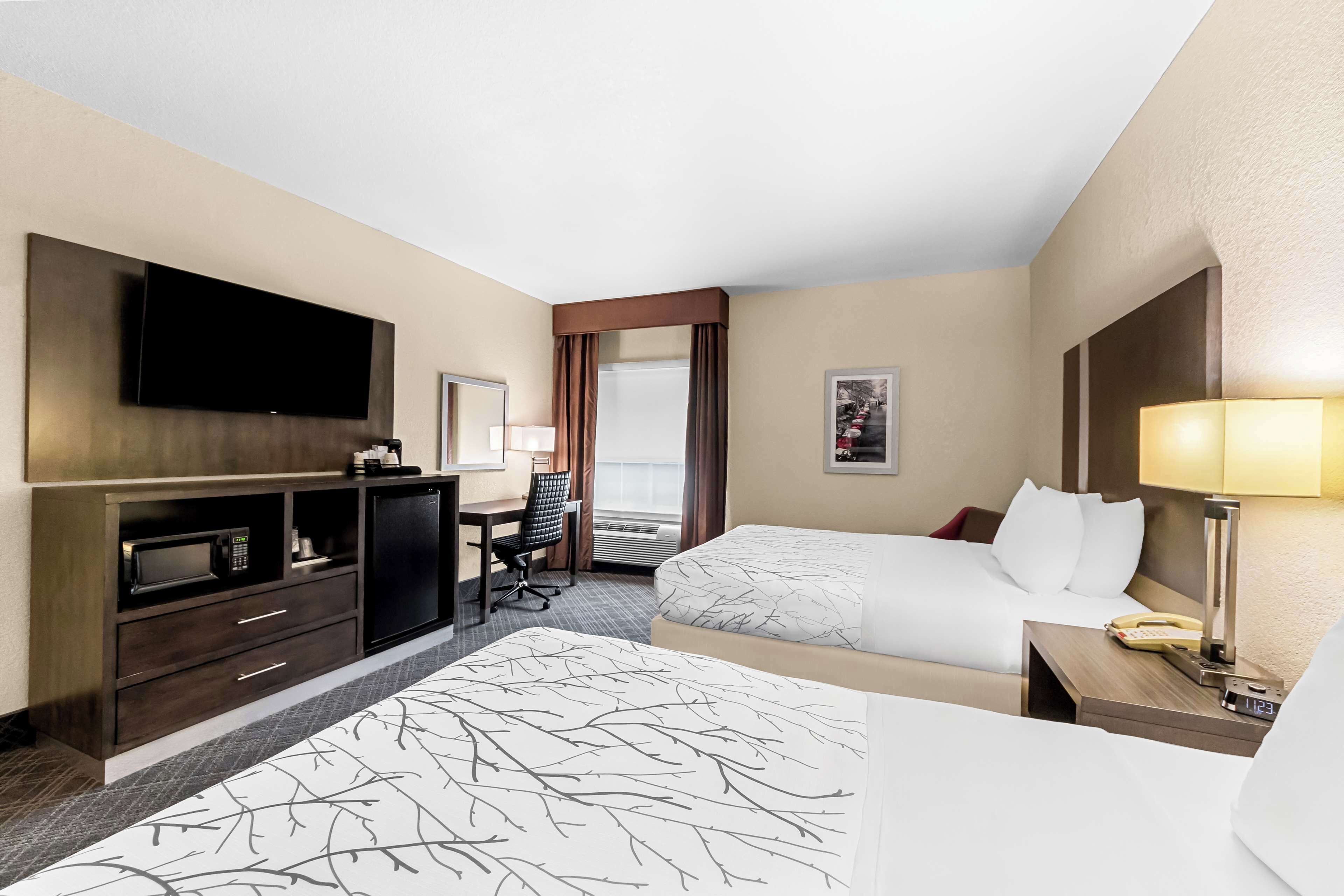 standard room, 2 queen beds, accessible, bathtub | premium bedding, in-room safe, desk, laptop workspace