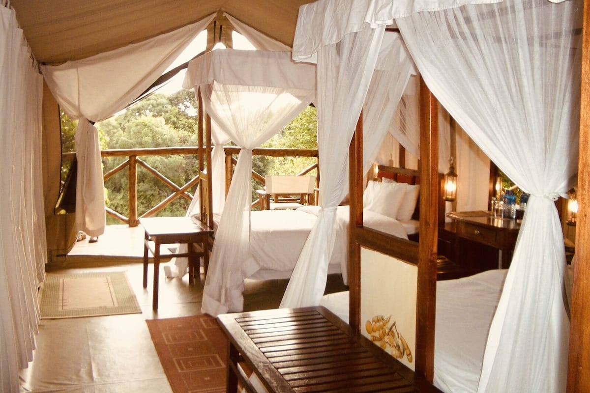 Deluxe Tent, River View | 1 bilik tidur, peti besi dalam bilik, meja, seterika/papan seterika