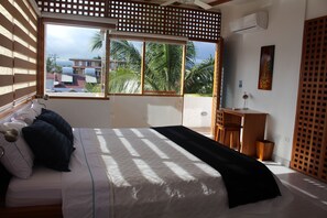 Hypo-allergenic bedding, down comforters, pillowtop beds, in-room safe